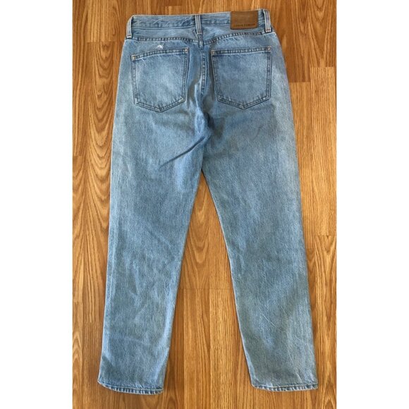 Aritzia Denim Forum The Ex Boyfriend Distressed Light Wash Jeans Size 26 - Picture 6 of 9